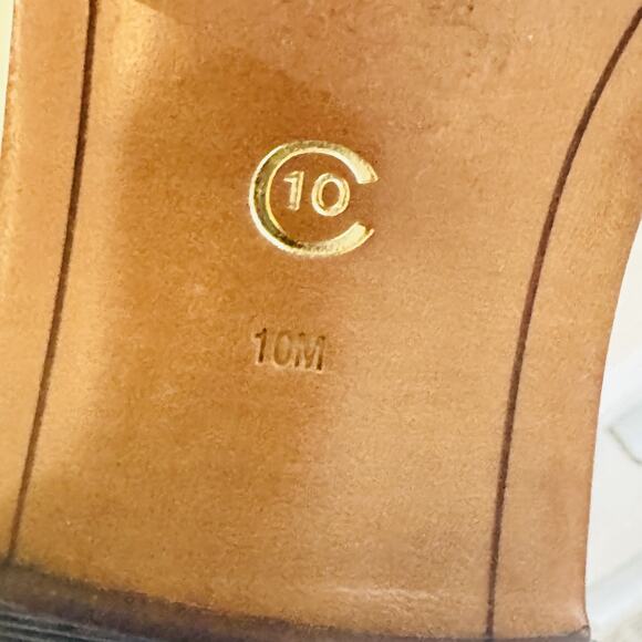 10 Crosby Derek Lam Shoes Womens 10 Black Animal Print Loafer Block Heel Pony - Picture 12 of 13